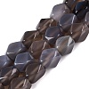 Natural Grey Agate Beads Strands GG-N361-06A-05-2