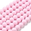 Painted Glass Bead Strands DGLA-S071-8mm-B2-2