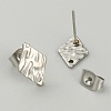 304 Stainless Steel Stud Earring Finding STAS-TAC0011-03B-P-2