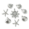 60Pcs 5 Styles Stainless Steel Charms STAS-FS0001-46-6