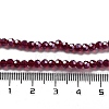 Electroplate Transparent Glass Beads Strands LS-EGLA-A035-T3mm-A02-4
