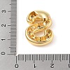 Brass Micro Pave Clear Cubic Zirconia Pendant KK-Z046-01G-S-3