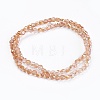 Electroplate Glass Beads EGLA-D028-20-3