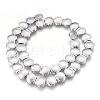 Electroplated Non-magnetic Synthetic Hematite Beads Strands G-P392-L03-1