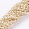 Electroplate Glass Beads Strands X-GLAA-F078-FR08-1