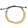 Brass Beads Braided Bead Bracelets YT5787-4-1
