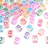 50Pcs Acrylic European Beads MACR-TADJ0001-13Q-3
