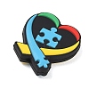 Autism Theme Silicone Beads SL-CBAF318-D06-2
