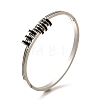 304 Stainless Steel Hinged Enamel Bangles for Women BJEW-F474-39P-4