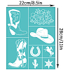 Self-Adhesive Silk Screen Printing Stencil DIY-WH0338-123-2