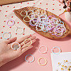 150Pcs 6 Colors Plastic Loose Leaf Book Binder Hinged Rings FIND-TA0010-54A-7