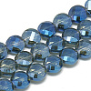 Electroplate Glass Beads Strands EGLA-Q098-A08-1