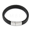 Braided Microfiber Leather Cord Bracelets BJEW-P328-07C-P-1