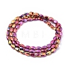 Electroplate Glass Beads Strands X-EGLA-G036-A-FP02-2