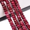 Dyed Synthetic Imperial Jasper Beads Strands G-Q606-99A-06-1