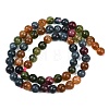 Natural Green Jade Imitation Tourmaline Beads Strands G-B046-08D-6mm-3