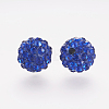 Polymer Clay Rhinestone Beads X-RB-K050-10mm-C19-2