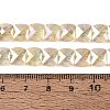 Electroplate Transparent Crackle Glass Beads Strands EGLA-Q135-02A-B01-4