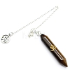 Natural Tiger Eye Dowsing Pendulum Big Pendants PW-WG9E0C0-03-1