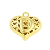 Hollow Brass Pendants for Valentine's Day KK-M289-03D-G-1