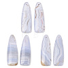 Natural Blue Lace Agate Pendants G-K381-21B-1