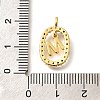 Brass Micro Pave Cubic Zirconia Pendants ZIRC-P123-01G-M02-3