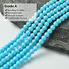 Eco-Friendly Round Baking Paint Glass Beads Strands HY-A003-4mm-RV23-2