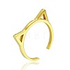 Simple Stainless Steel Adjustable Cuff Rings for Women WT4746-10-1