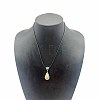 Natural Dalmatian Jasper Teardrop Pendant Necklaces SK1018-1-1