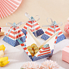 Pyramid Shape Candy Packaging Box CON-WH0078-27-5