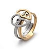 304 Stainless Steel Cuff Rings RJEW-K287-04B-4