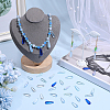 100Pcs 5 Colors Baking Paint Transparent Glass Pendants FIND-SC0023-47A-4