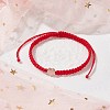 Nylon Thread Braided Bead Adjustable Bracelets BJEW-JB09769-01-2