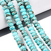 Dyed Synthetic Imperial Jasper Beads Strands G-Q606-99A-03-1