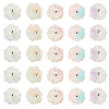 30Pcs 5 Colors Two-tone Resin Charms RESI-TA0005-71-2