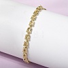 Brass Link Chain Bracelest for Women BJEW-K298-06G-3