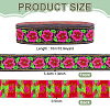 Vintage Jacquard Polyester Ribbon OCOR-WH0101-269-2