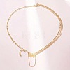 Alloy Butterfly Tassel Twisted Waist Chains for Women WGFB0CC-01-2