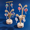 4 Pairs 4 Colors Handmade Polymer Clay Lollipop Dangle Earrings EJEW-FI0001-01-7