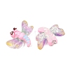 Transparent & Opaque Resin Pendants RESI-P048-02A-P-2