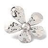 Alloy Flower Open Cuff Rings for Women RJEW-S412-03AS-3