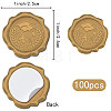 CRASPIRE 100Pcs Graduation Theme Adhesive Wax Seal Stickers DIY-CP0010-54C-2