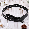 Imitation Leather with Alloy Rivets Chain Belts AJEW-WH20006-449A-4