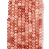 Ombre Effect Dyed Crackle Glass Beads Strands GLAA-Q106-01A-B09-2