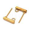 Ion Plating(IP) 316 Stainless Steel Stud Earring Findings X-STAS-E482-03B-G-A-2