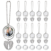 10 Bags DIY Flat Round & Angel Wing Alloy Pendant Decorations Making Kits DIY-ME0002-85-1