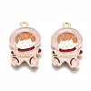 Light Gold Plated Alloy Pendants ENAM-T009-72B-RS-1