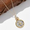 Brass Twelve Constellations Tarot Pendant Necklaces NJEW-Q006-01D-G-4