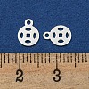925 Sterling Silver Hollow Charms STER-C007-01A-S-3