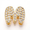 Brass Micro Pave Cubic Zirconia Charms KK-N254-217G-M-1